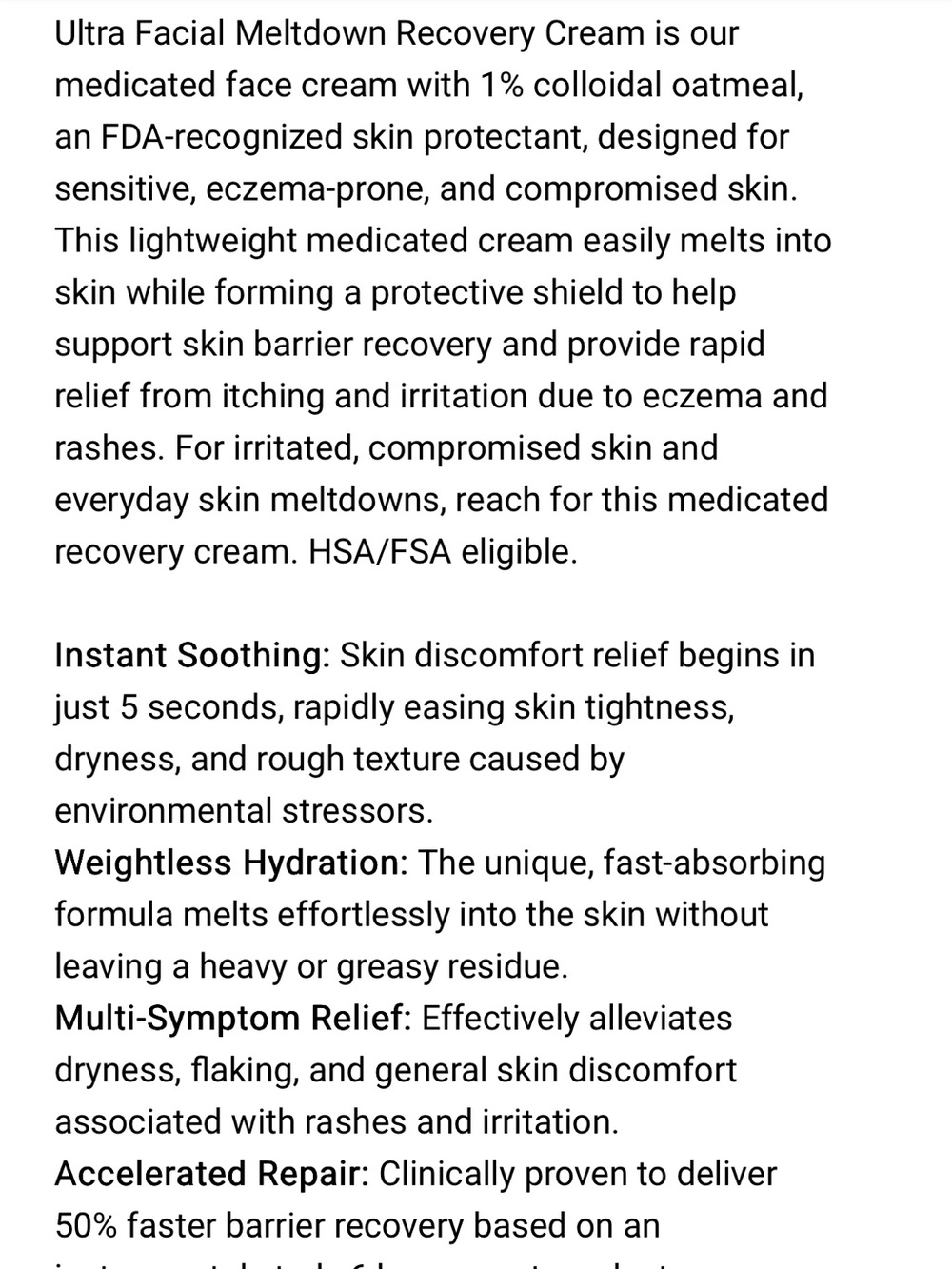 KIEHLS ULTRA FACIAL MELTDOWN RECOVERY CREAM - Picture 6 of 6
